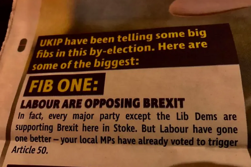 Labour Leaflet