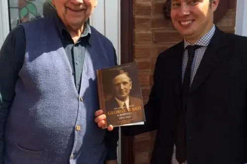Michael Mullaney with local author David Herbert
