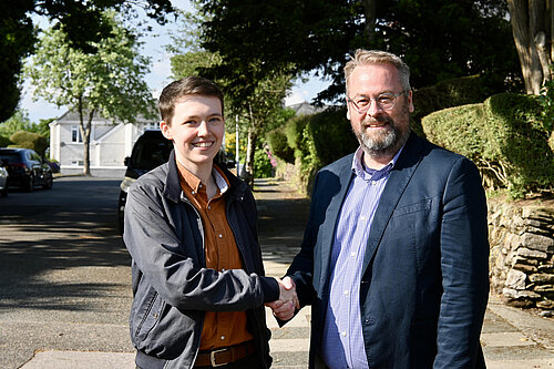 Cllr Tippetts and Stuart Bonar