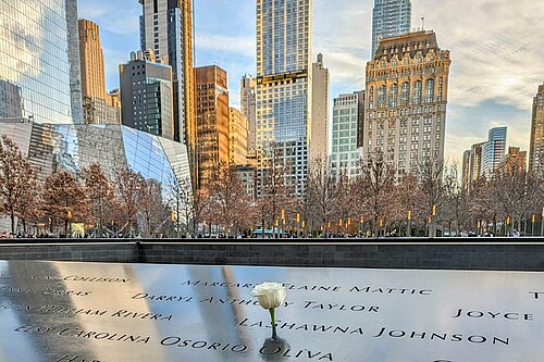 image of Twin Towers memorial
