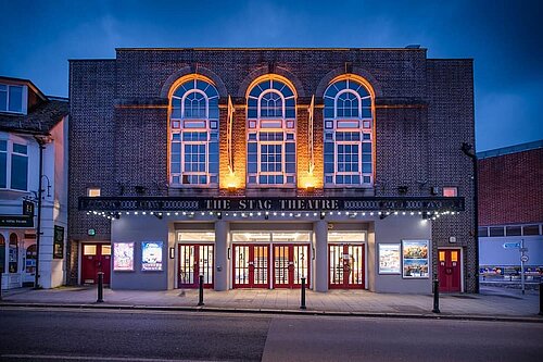 Stag Theatre at dusk