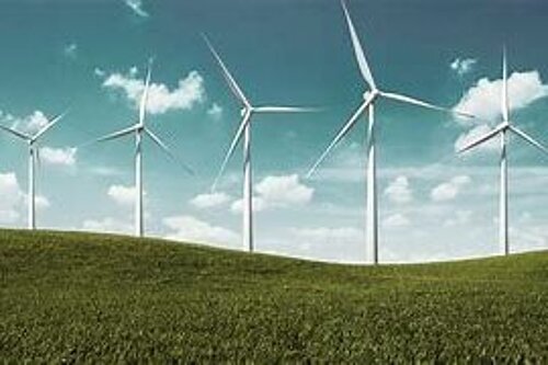 image of a wind farm