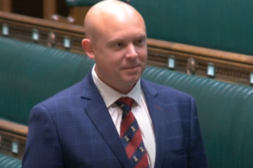 Cameron Thomas in the Houses of Parliament