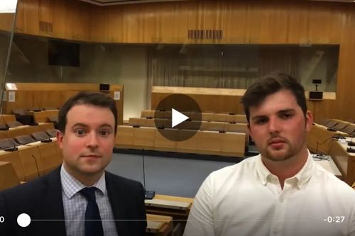 Cllr Henry Vann and Cllr Jake Sampson Video Screenshot