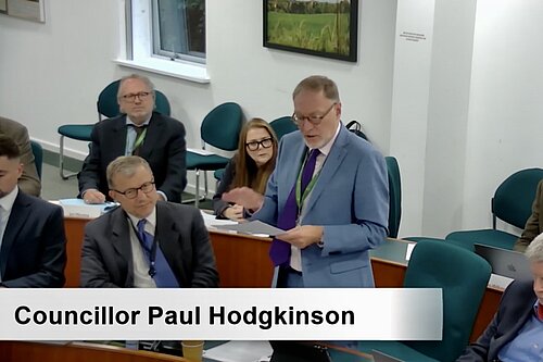 Paul Hodgkinson speaks at this week's CDC meeting