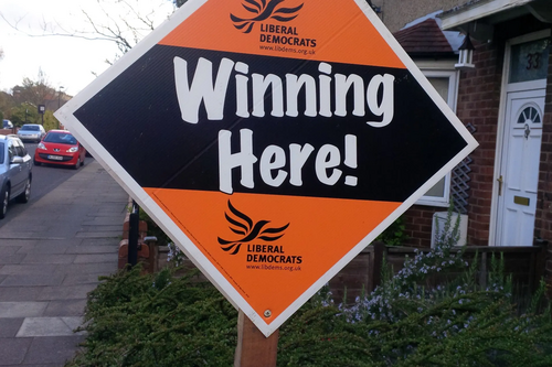 Winning here poster