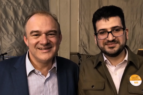 Ed Davey and Ali Avaei