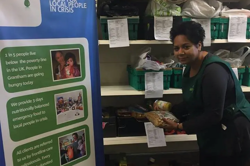 Anita at Grantham Food Bank 3