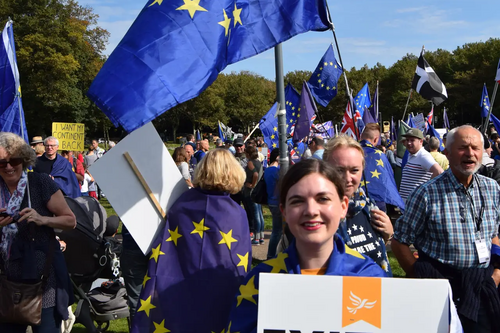 Carrie Hynds at StopBrexit march