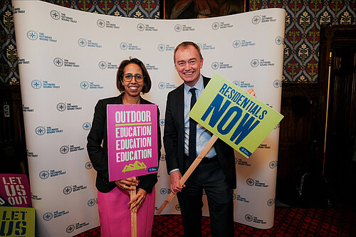 Tim with Lib Dem Education Spokesperson Munira Wilson