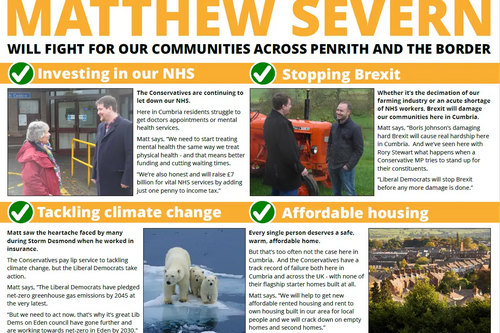 Penrith EA Leaflet - Matt Severn fighting for Penrith and the Border