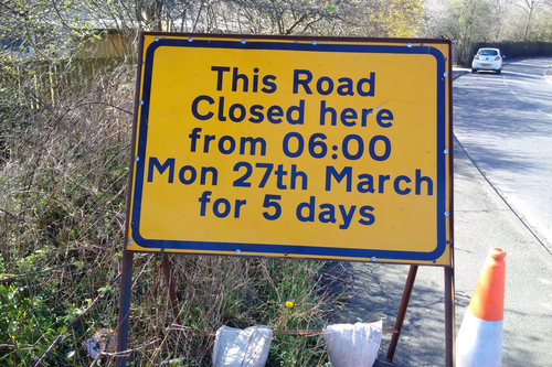 Salters Bridge closure 2
