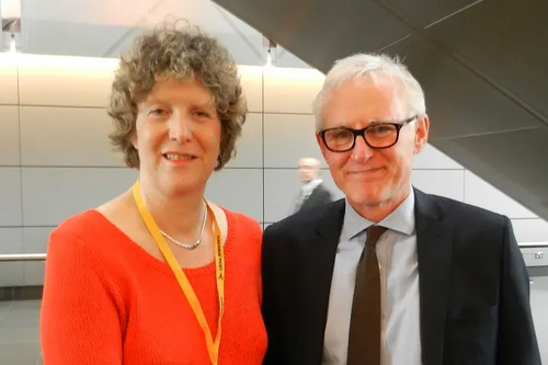 Cllr Wendy Taylor with Norman Lamb MP