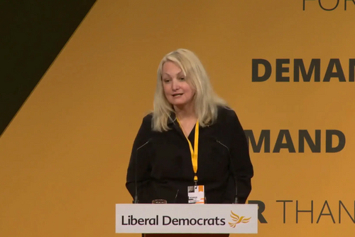 Silvia Schmidtova at Lib Dem conference