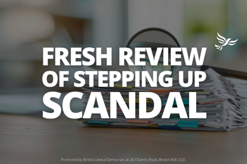 Graphic saying fresh review of Stepping Up scandal