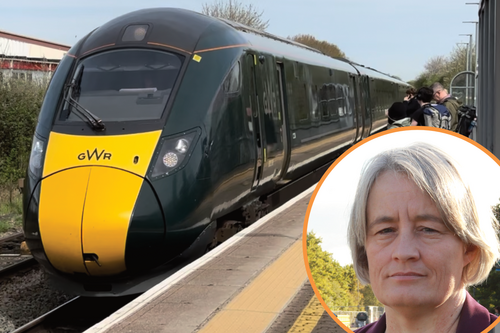 Train at Yate station