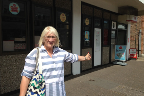 Carole Mulroney at Leigh Post Office