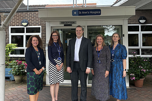 Tom Morrison MP at Hospice