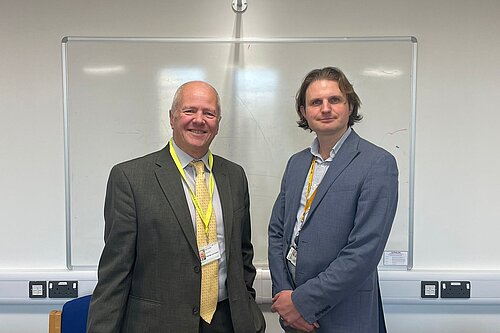 John Crofts (L) and Steff Aquarone (R)