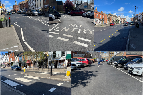 Recently resurfaced East and West Streets and East Street car park