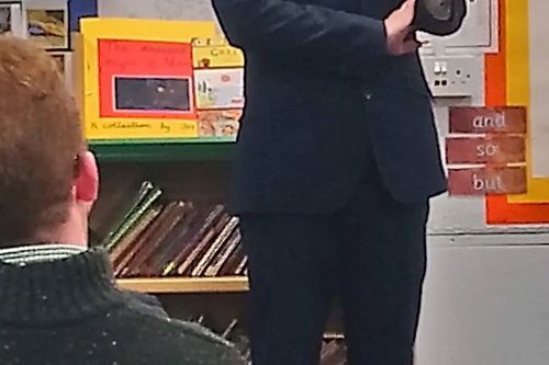 Michael Mullaney speaking up for fairer education funding for Leicestershire