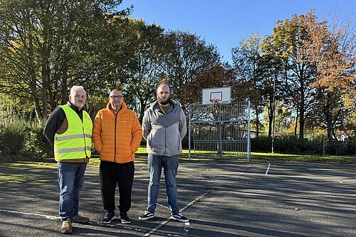 Fawdon and West Gosforth Councillors standing in Fawdon Park