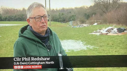 Cllr Phil Redshaw fights fly tippers