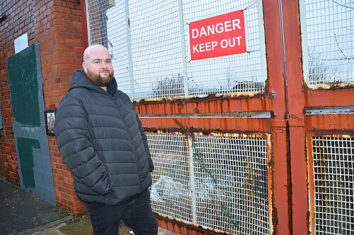 Cllr Sowerby at Site