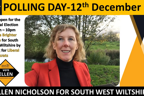 Polling Day Vote Lib Dem
