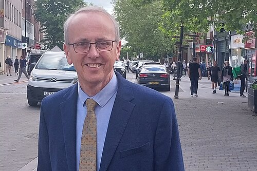 David Kendall in Brentwood High Street