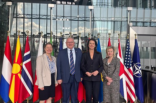 Helen Maguire on NATO visit, March 2025