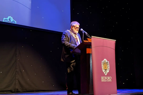 Mayor Dave Hodgson at the Bedford Sports Awards 2019