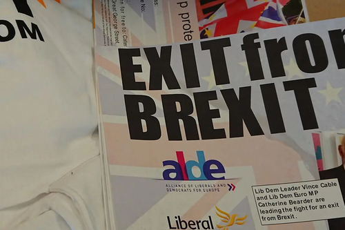 Exit From Brexit campaign materials