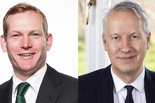 Jeremy Brown (left) and Gideon Amos (right).