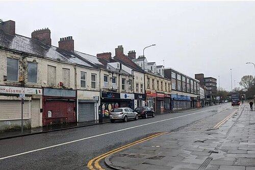 Gateshead Town Centre (BBC Photo)