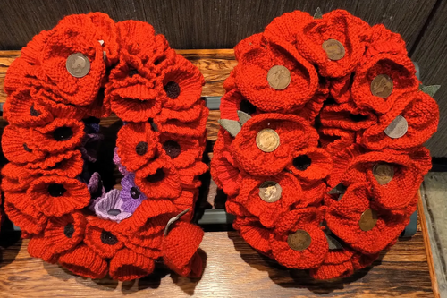 Woollen poppies