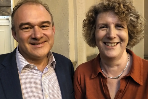 Ed Davey and Wendy Taylor