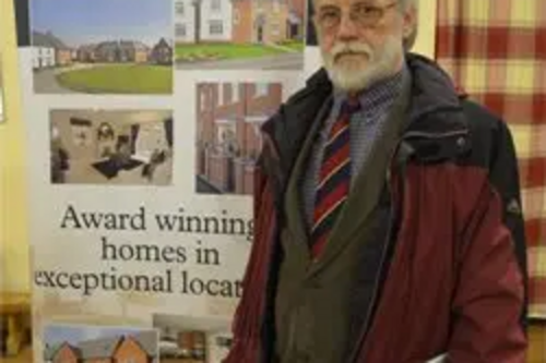 Bill Lewis at Ashlawn Development Exhibition