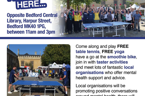 Bedford World Mental Health Day 2019 Poster