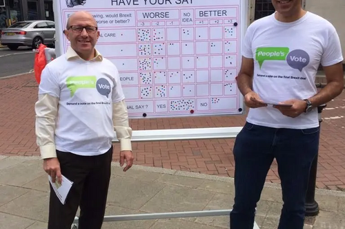 People's Vote Action Day in East Grinstead