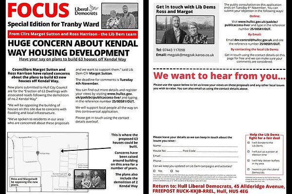 Concern about housuing development