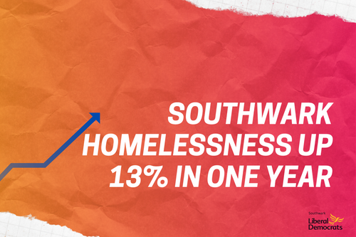 Southwark Homelessness Up 13%