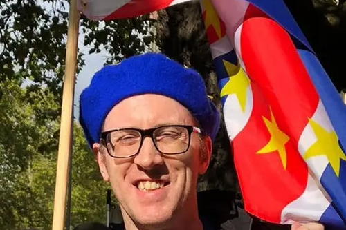 Lars at the People's Vote March