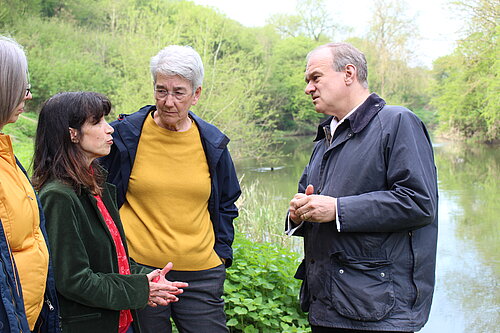 Manuela, Ed and Susan by the river