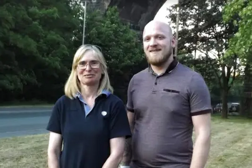 Cllrs Jamie Hargreaves and Alice Mann