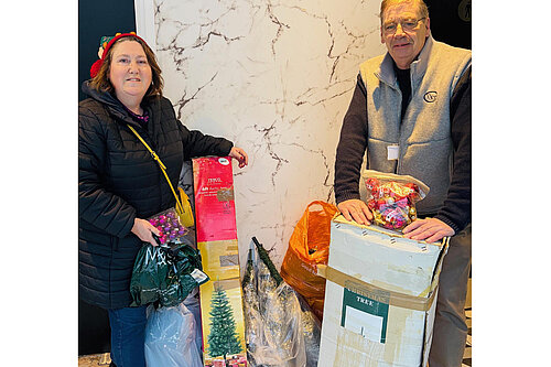 Earlier this month, the Deputy Leader of Milton Keynes Liberal Democrats appealed to households across the city to donate any pre-loved Christmas trees so they could be given to families in need.  With Christmas fast approaching, Councillor Paul Trendall has been collecting Christmas trees and delivering them to local residents and families who may not otherwise have had one.  Recognising that the festive period can cause financial strain for households across the city, the new initiative helps residents struggling to make the festive season special this year.  Councillor Trendall, said:  “We know Christmas can be a difficult time for those struggling to make ends meet, and something as simple as a Christmas tree can make a huge difference for those in need. We wanted to do something practical to brighten people’s homes and to bring some festive joy. Thank you to all the residents who have helped with donations, it’s fantastic to see people coming together to support our communities.”  The donated trees have also been shared with Harben House Hotel in Newport Pagnell which is being used by the City Council as short-term temporary accommodation to house homeless residents.  Lib Dem Leader, Councillor Jane Carr, who represents Newport Pagnell South, added:  “Harben House offers support and a sense of security to homeless residents in Milton Keynes, and we believe it’s important for everyone to celebrate Christmas no matter their circumstances. By reusing Christmas trees, we’re bringing some Christmas spirit to those in temporary accommodation this year, whilst being kinder to the planet.”  Earlier this year, the City Council signed a contract to use all 140 rooms at Harben House to house single households, childless couples, or households of one adult and one child.