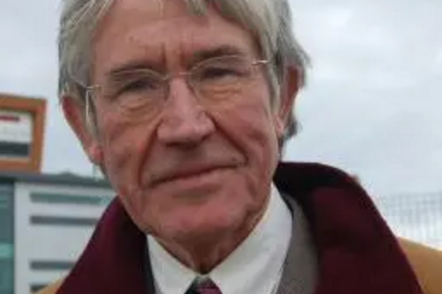 Philip Latham outside Bede SRC 6th form college, Billingham