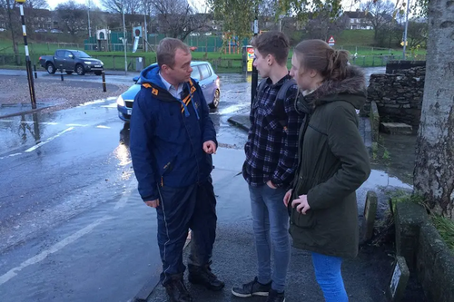 Tim Farron Floods
