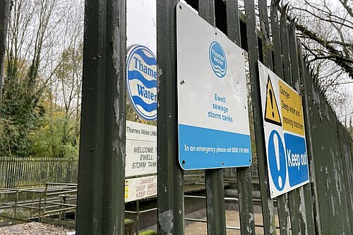 Thames Water Ewell Sewage Storm Tanks
