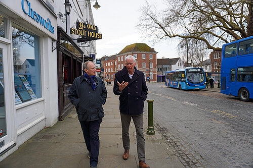 John Milne and Ed Davey
